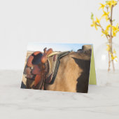 Klappe Sattelkarte - Western Karte (Gelbe Blume)