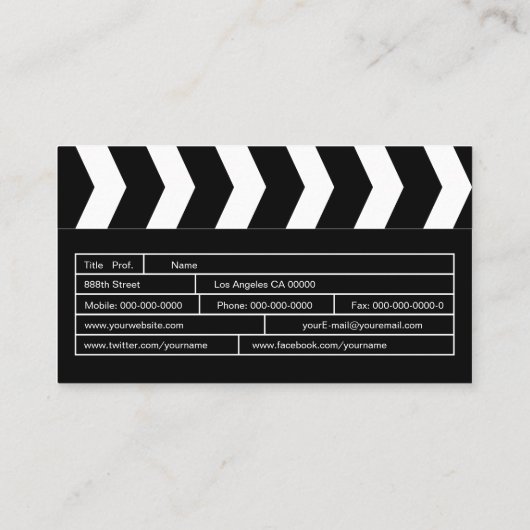 Klappe Visitenkarte (Rückseite)