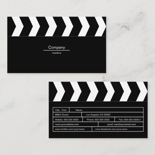 Klappe Visitenkarte (Vorne/Hinten)