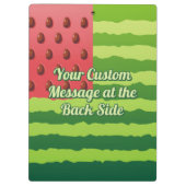 Klappe Wassermelone Klemmbrett (Rückseite)