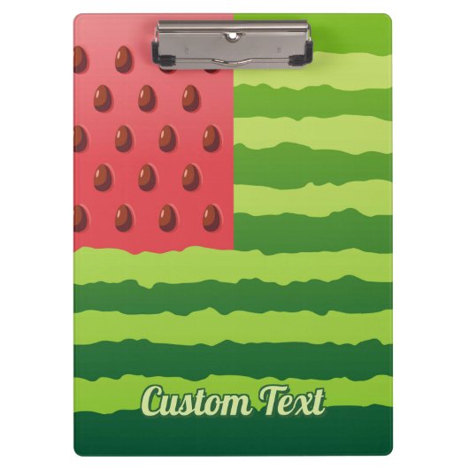 Klappe Wassermelone Klemmbrett (Vorderseite)
