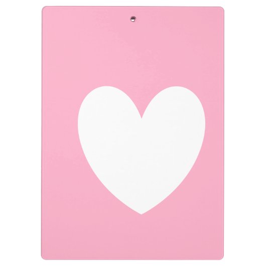 Klappe "Weißes Herz" Klemmbrett (Rückseite)