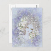 Klappe zur weißen Postkarte (Vorne/Hinten)