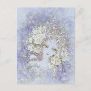 Klappe zur weißen Postkarte