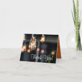 Klapper Dank Kartenleuchten Dankeskarte (Vorderseite)