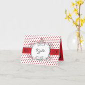 Klapper Name Note Card Red Punkt Sock Monkey Toy Karte (Gelbe Blume)