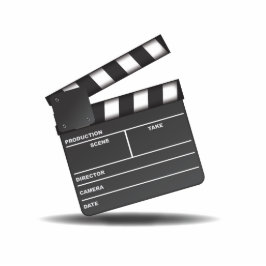 Klapperboard Freistehende Fotoskulptur