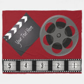 Klapperboard für Filmstreifen Filmrolle Fleecedecke (Vorderseite (Horizontal))