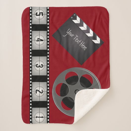 Klapperboard für Filmstreifen Filmrolle Sherpadecke (Vorderseite)