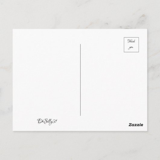 Klapperin Postkarte (Rückseite)