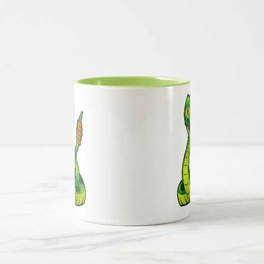 Klapperschlange-159135 Klapperschlange Zweifarbige Tasse (Mittel)