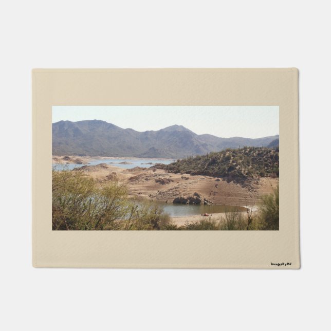 Klapperschlangen-Bucht-Tür-Matte Fußmatte (Vorderseite)