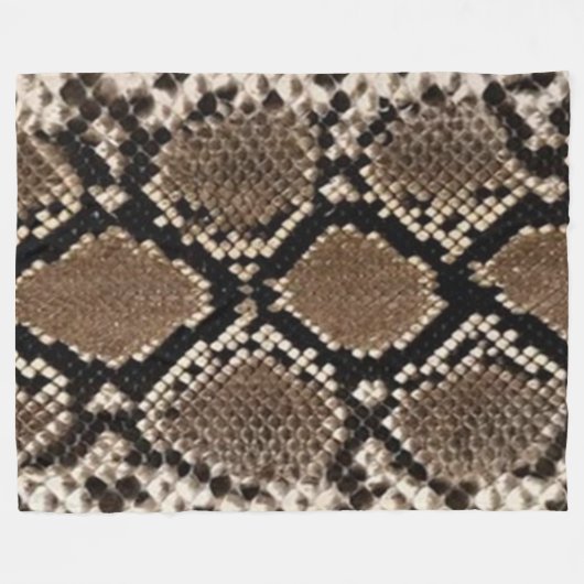 KLAPPERSCHLANGEN-HAUT-FLEECE-DECKE FLEECEDECKE (Vorderseite (Horizontal))