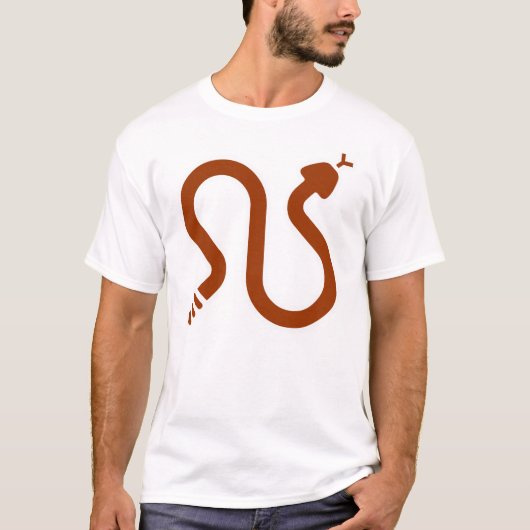 Klapperschlangen-Warnzeichen T-Shirt (Vorderseite)
