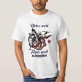 Klappfahrrad. Fahre gut, klappt gut. T-Shirt (Vorderseite)