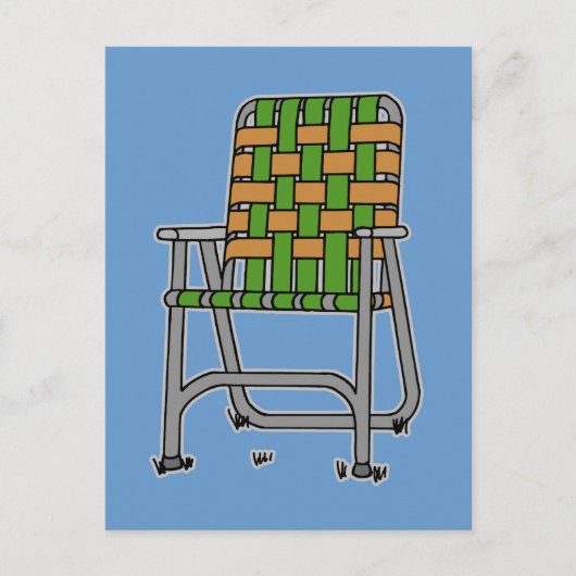 Klappgartenstuhl Postkarte (Vorderseite)