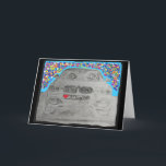 Klappkarte Dankeskarte<br><div class="desc">Blank Grußkarte mit meinem Mixed Media Artwork. "Liebe Der Hundepark" Holzkohle zeichn von Labradoren.</div>