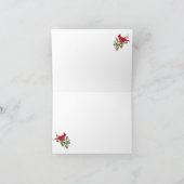 Klappkarte für Monogramm, Holly und Berries (Innenseite)