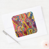 Klappkleber Quadratischer Aufkleber (Umschlag)