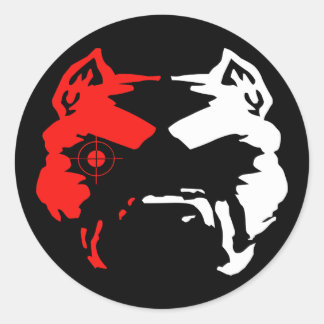 Klappkleber Runder Aufkleber