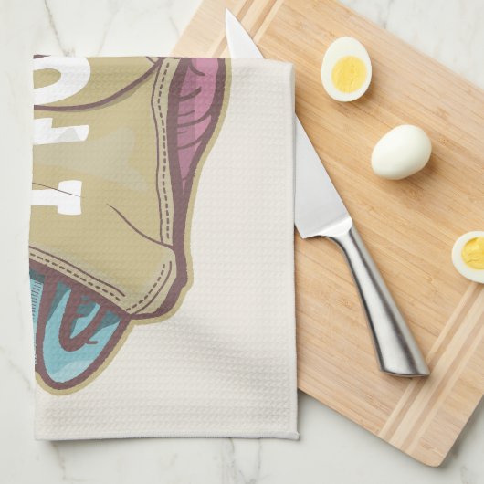 Klappkleidung, Wäschetag Geschirrtuch (Viertel Falte)