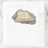 Klappkleidung, Wäschetag Rechteckiger Aufkleber (Tasche)