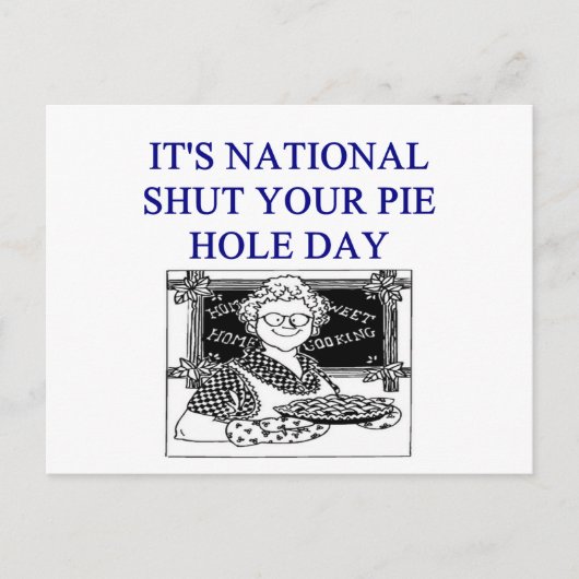 Klappscherz Postkarte (Vorderseite)