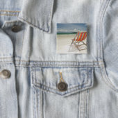 Klappstuhl auf dem weißen Sand von Samui Strand Button (Beispiel)