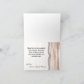 Klappt dank Kartenstiefeln Land Rustikaler Western Dankeskarte (Innenseite)