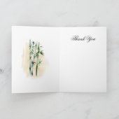 Klappte japanische Kunstruhigkeit Dankeskarte (Innenseite)