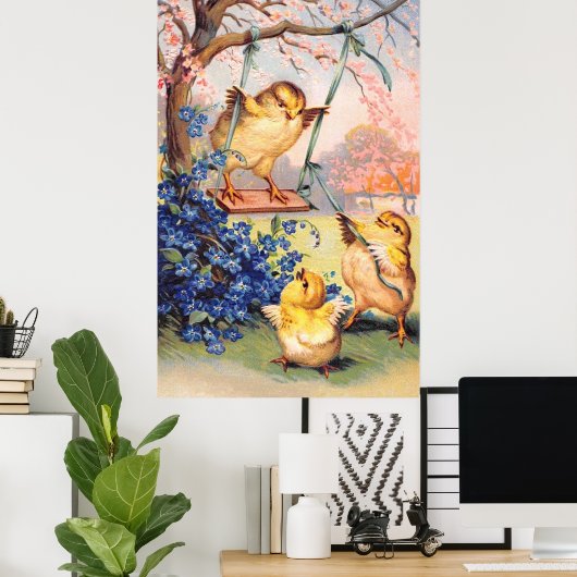 Klapsaddle: Schwingen von Biddy Poster (Heimbüro)