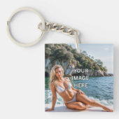 KLAR! 🔑 Acryl-Schlüsselanhänger – Bild oder Text Schlüsselanhänger (Vorderseite)