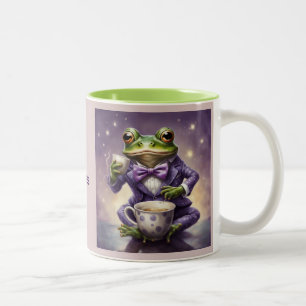 Klar bin ich Adel, ich brauche deine Küsse nicht F Zweifarbige Tasse