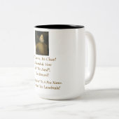 Klar! Es ist Edward de Vere!Tasse Zweifarbige Tasse (VorderseiteRechts)