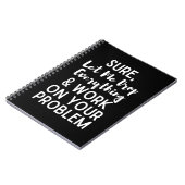 Klar Gelassen, dass ich alles fallen lasse und auf Notizblock (Linke Seite)