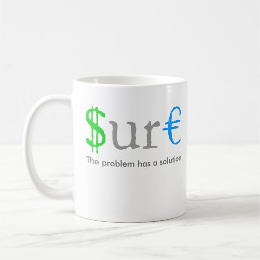 Klar Geld Kaffeetasse (Links)