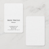 Klar lesbare Trendfarben schlicht, schlicht, minim Visitenkarte (Vorne/Hinten)