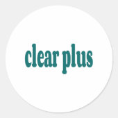 klar runder aufkleber (Vorderseite)