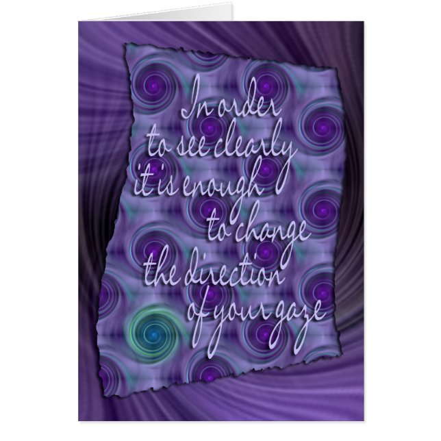 Klar sehen - Weisheit (Vorne)