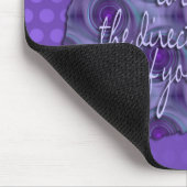 Klar sehen - Weisheit | violette Punkte Mousepad (Ecke)
