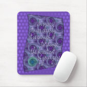 Klar sehen - Weisheit | violette Punkte Mousepad (Mit Mouse)