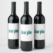 klar weinetikett (Flaschen)