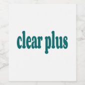 klar weinetikett (Einzelnes Label)