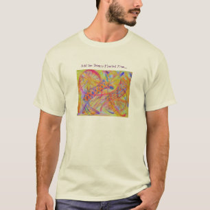 Klare abstrakte Mischmedien T-Shirt