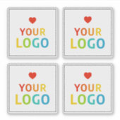 Klare Aufkleber für das Markenlogo (Vorderseite)