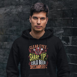 Klare Augen scharfe Tipps kalter Bier kann nicht v Hoodie