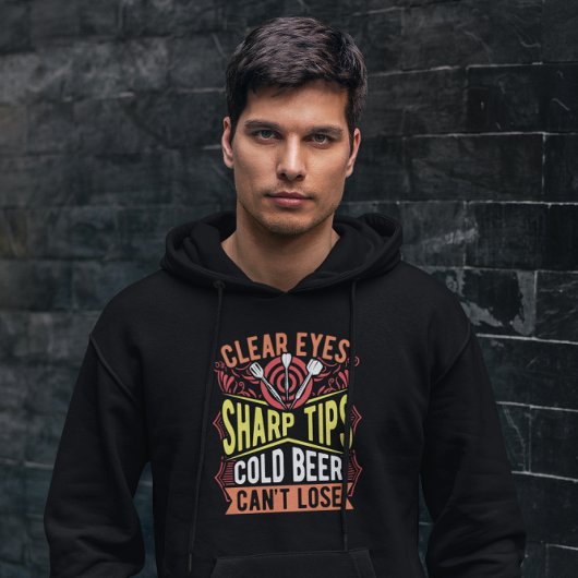 Klare Augen scharfe Tipps kalter Bier kann nicht v Hoodie