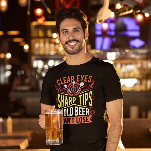 Klare Augen scharfe Tipps kalter Bier kann nicht v T-Shirt