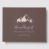 Klare Berglandhochzeit Gästebuch (Vorderseite)