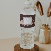 Klare Berglandhochzeit Wasserflaschenetikett